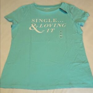 Old Navy Aqua Graphic Tee